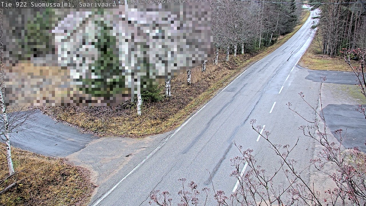 Weather Camera Image Väg 843 Suomussalmi, Saarivaara, Suomussalmi, Kainuu