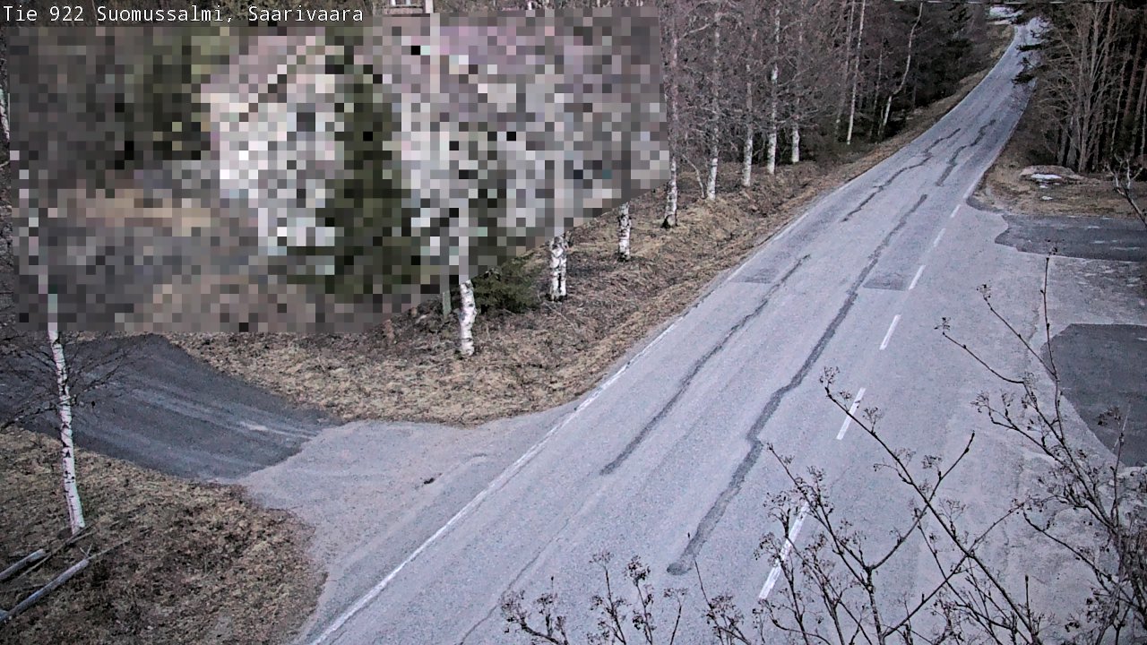 Weather Camera Image Road 950 843 Suomussalmi, Saarivaara, Suomussalmi, Kainuu