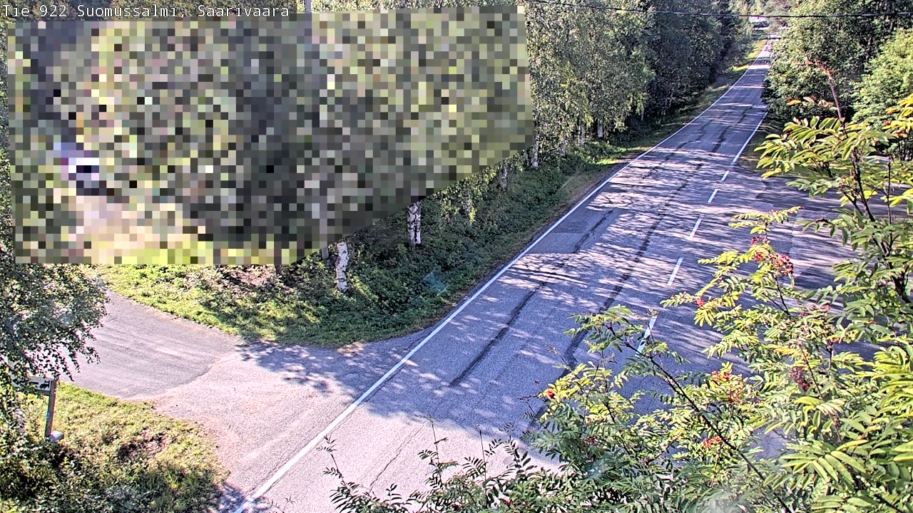 Weather Camera Image Väg 843 Suomussalmi, Saarivaara, Suomussalmi, Kainuu