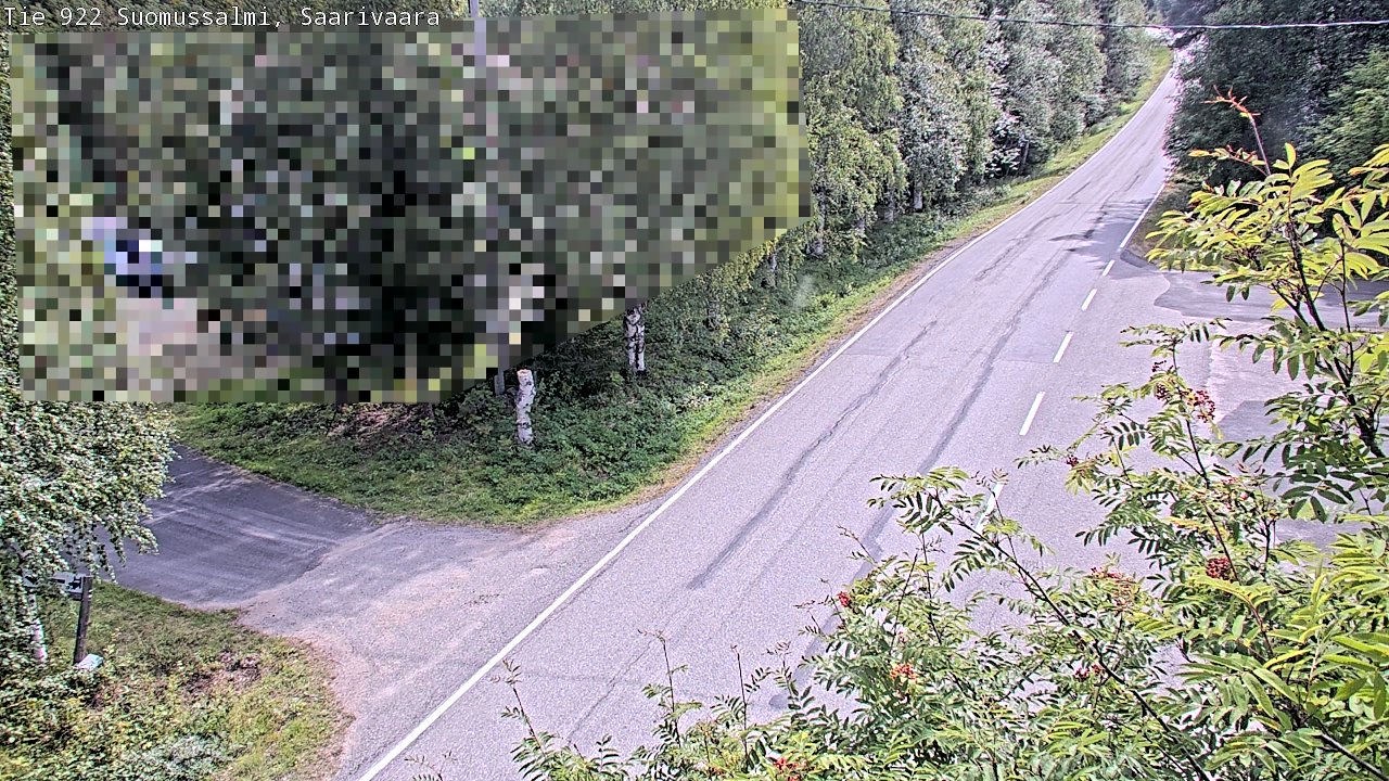 Weather Camera Image Väg 843 Suomussalmi, Saarivaara, Suomussalmi, Kainuu