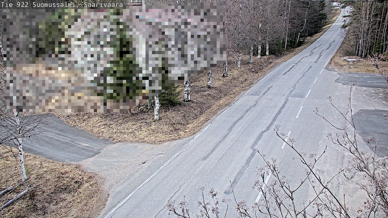 Weather Camera Image Väg 843 Suomussalmi, Saarivaara, Suomussalmi, Kainuu