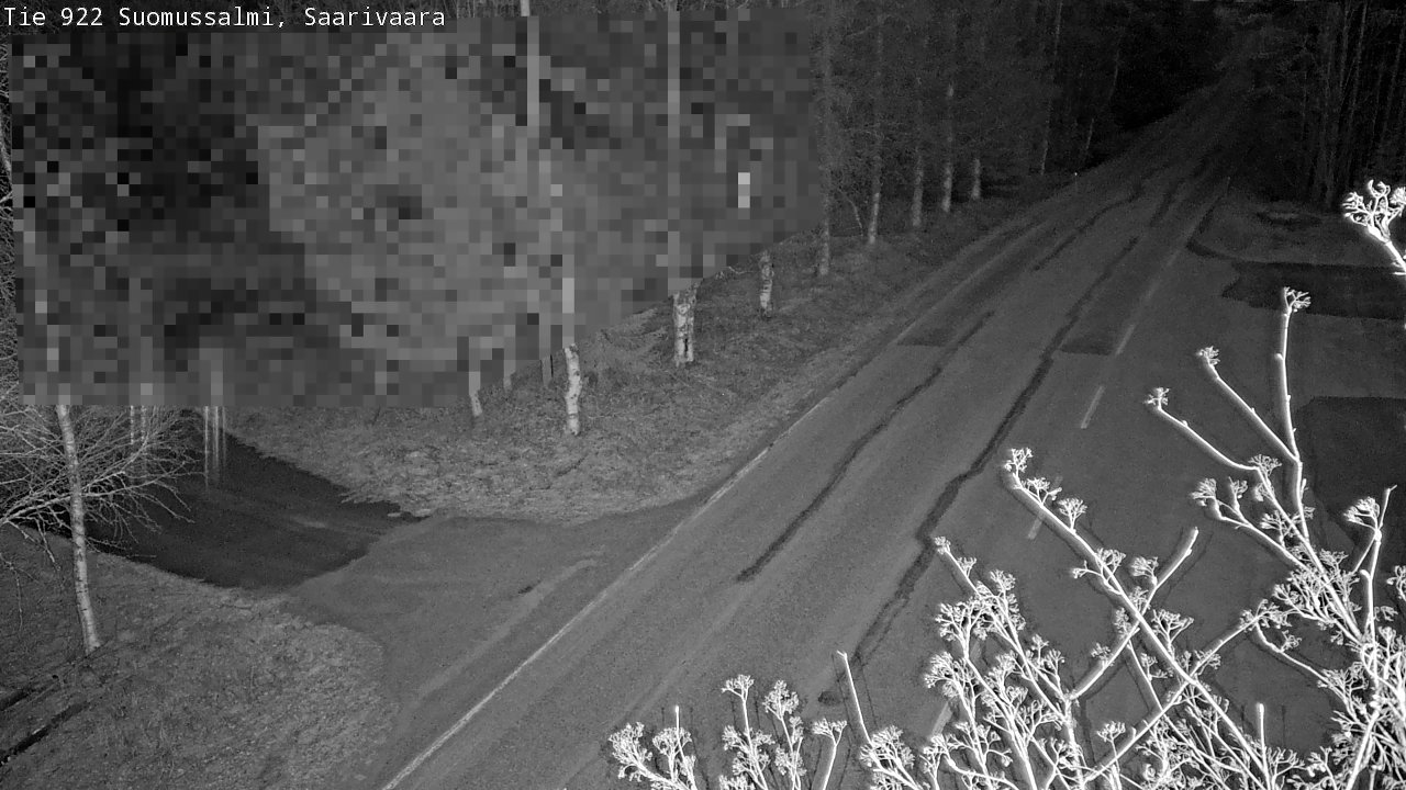 Weather Camera Image Road 950 843 Suomussalmi, Saarivaara, Suomussalmi, Kainuu