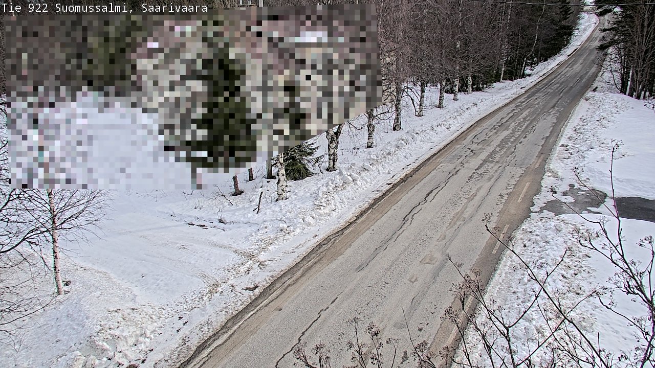 Weather Camera Image Road 950 843 Suomussalmi, Saarivaara, Suomussalmi, Kainuu