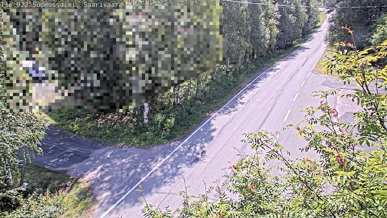 Weather Camera Image Väg 843 Suomussalmi, Saarivaara, Suomussalmi, Kainuu