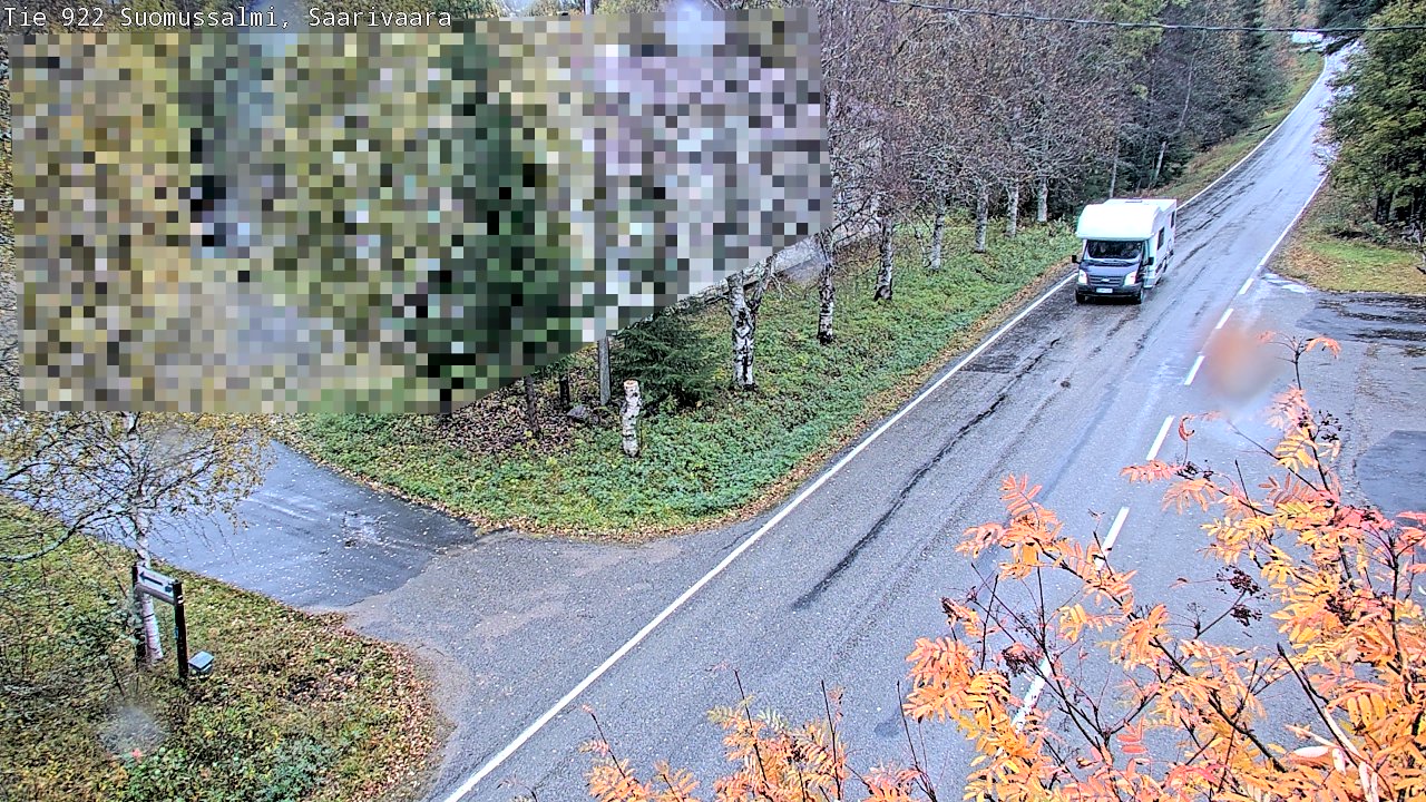 Weather Camera Image Road 950 843 Suomussalmi, Saarivaara, Suomussalmi, Kainuu