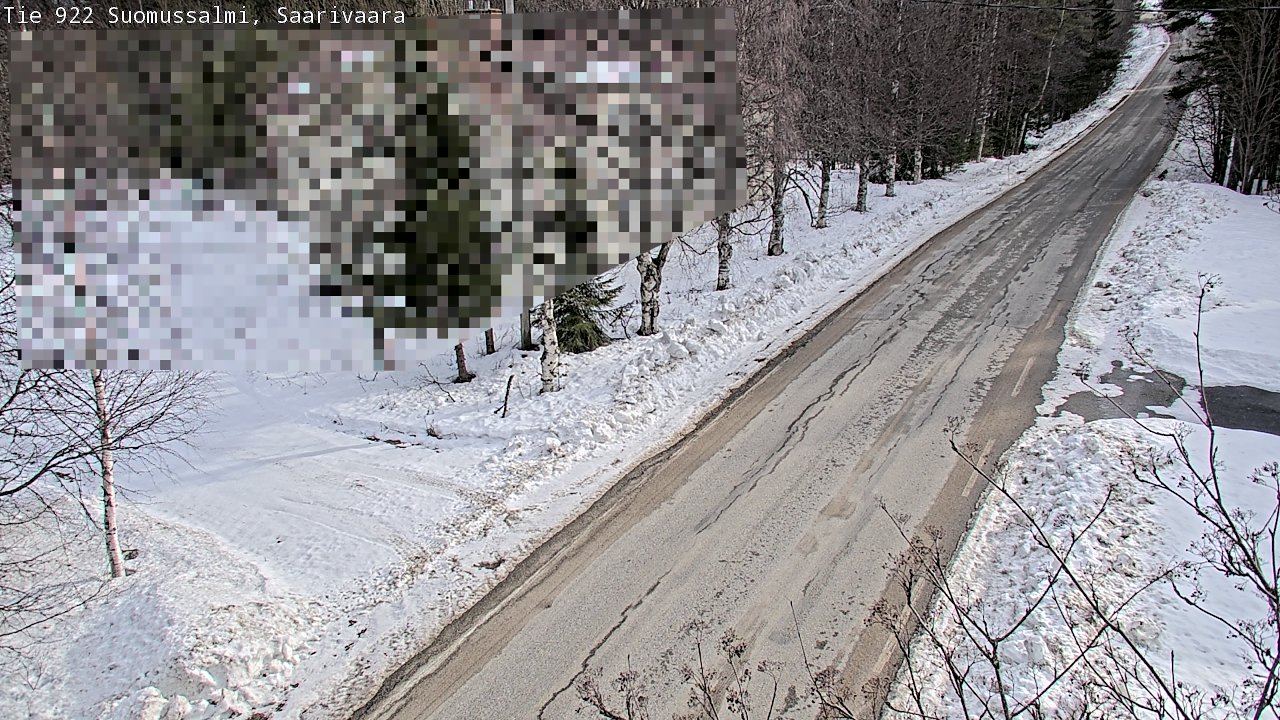 Weather Camera Image Road 950 843 Suomussalmi, Saarivaara, Suomussalmi, Kainuu