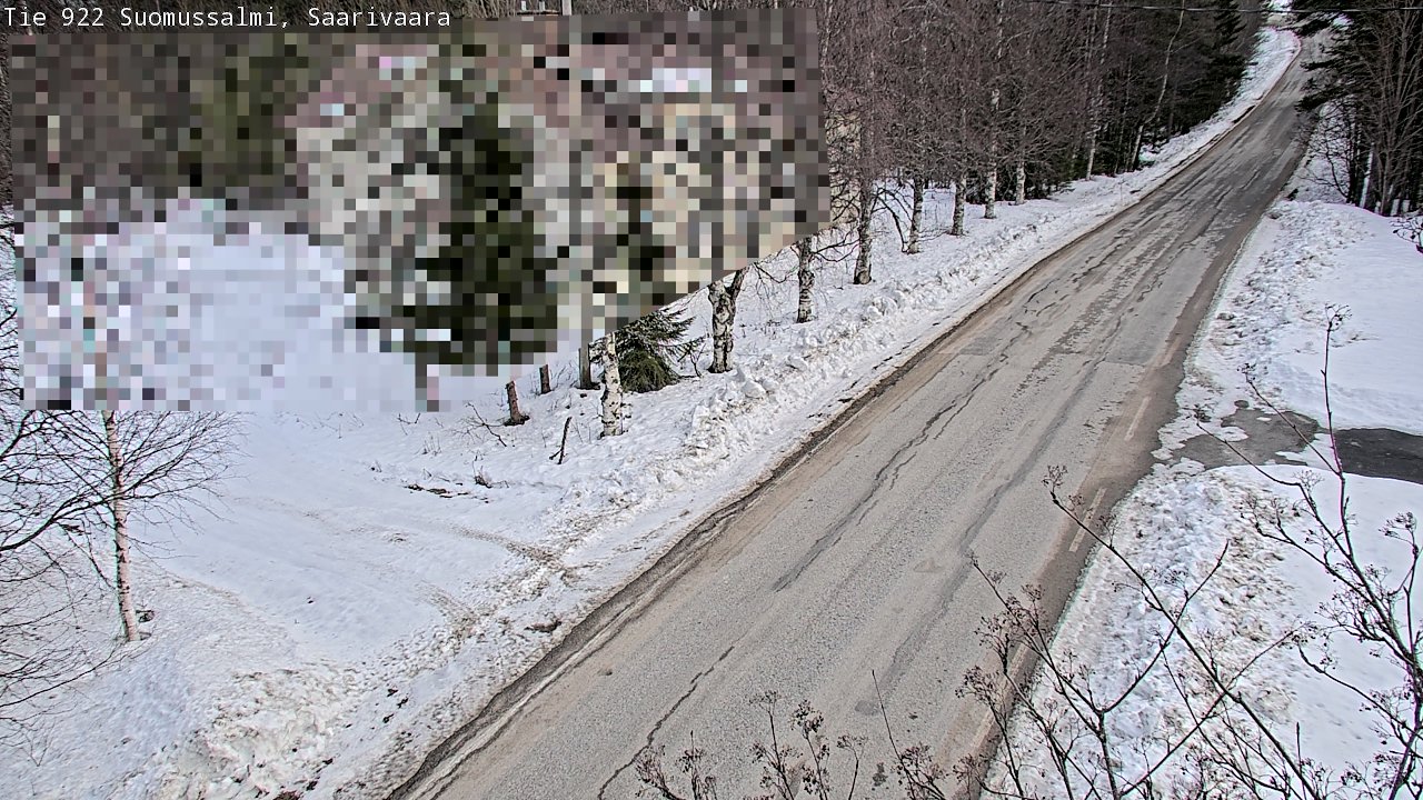 Weather Camera Image Road 950 843 Suomussalmi, Saarivaara, Suomussalmi, Kainuu