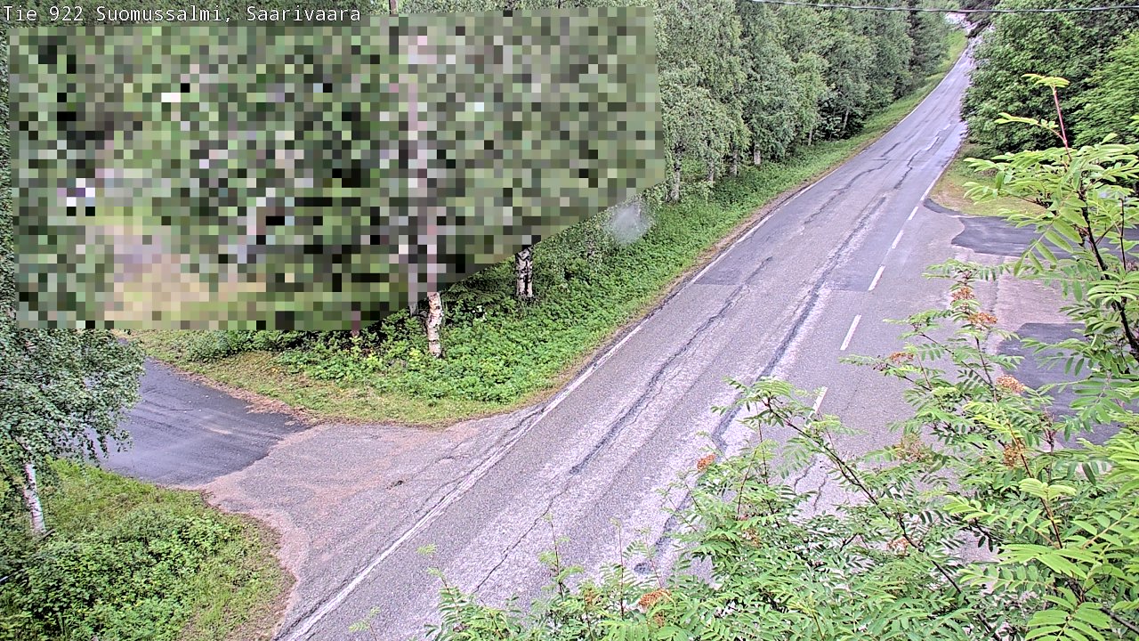 Weather Camera Image Väg 843 Suomussalmi, Saarivaara, Suomussalmi, Kainuu