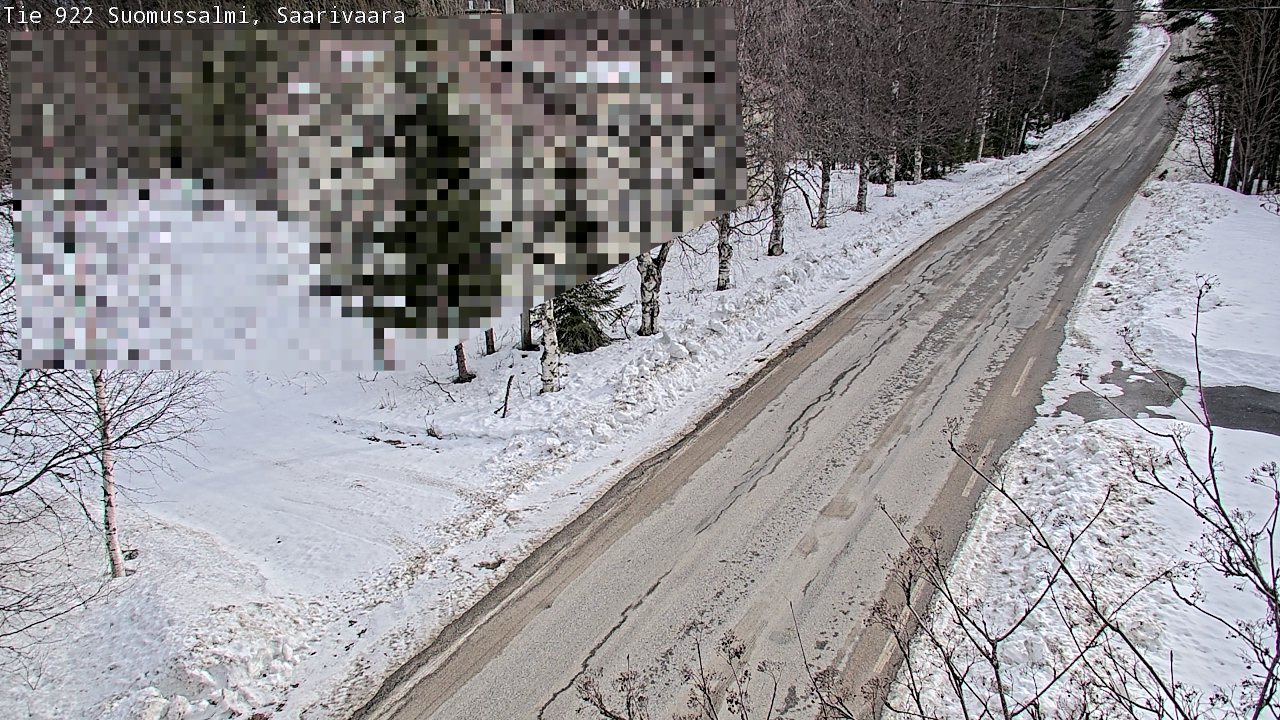 Weather Camera Image Road 950 843 Suomussalmi, Saarivaara, Suomussalmi, Kainuu