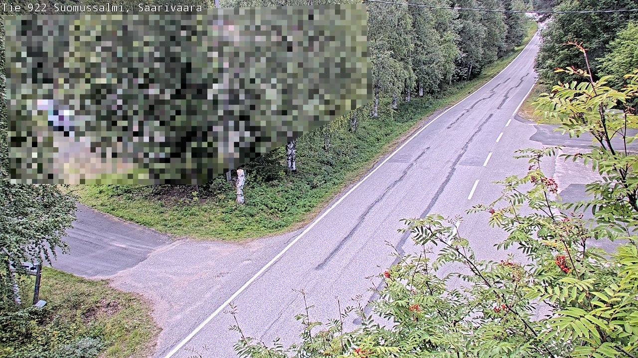 Weather Camera Image Väg 843 Suomussalmi, Saarivaara, Suomussalmi, Kainuu