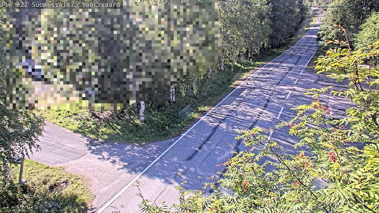Weather Camera Image Väg 843 Suomussalmi, Saarivaara, Suomussalmi, Kainuu