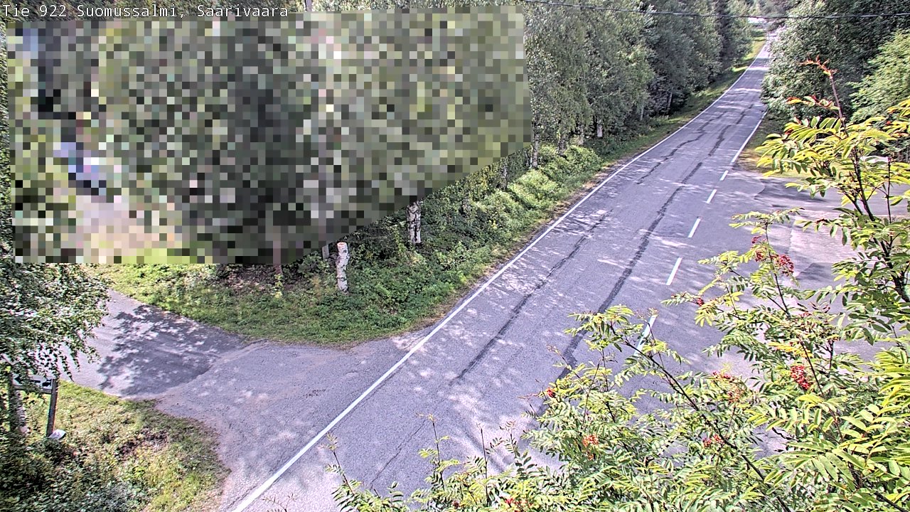 Weather Camera Image Väg 843 Suomussalmi, Saarivaara, Suomussalmi, Kainuu