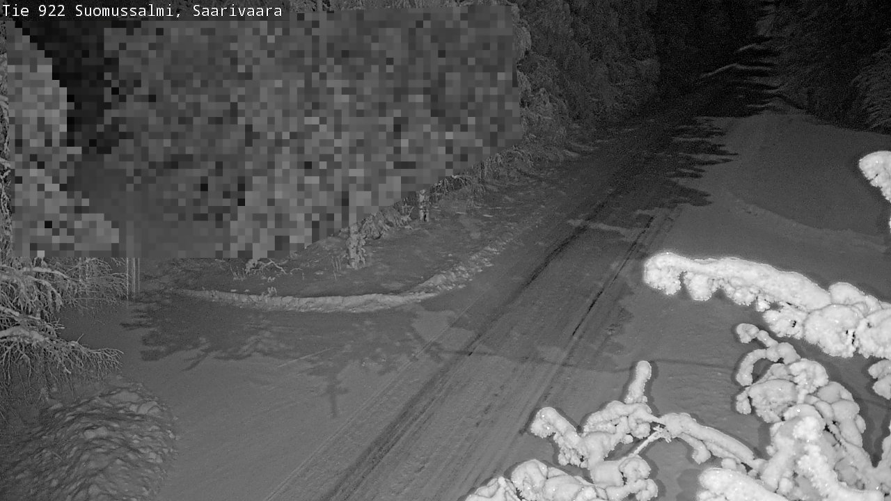 Weather Camera Image Väg 843 Suomussalmi, Saarivaara, Suomussalmi, Kainuu