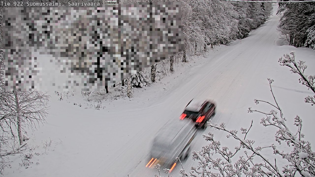 Weather Camera Image Road 950 843 Suomussalmi, Saarivaara, Suomussalmi, Kainuu