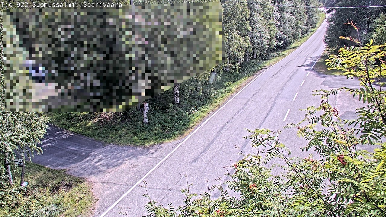 Weather Camera Image Väg 843 Suomussalmi, Saarivaara, Suomussalmi, Kainuu