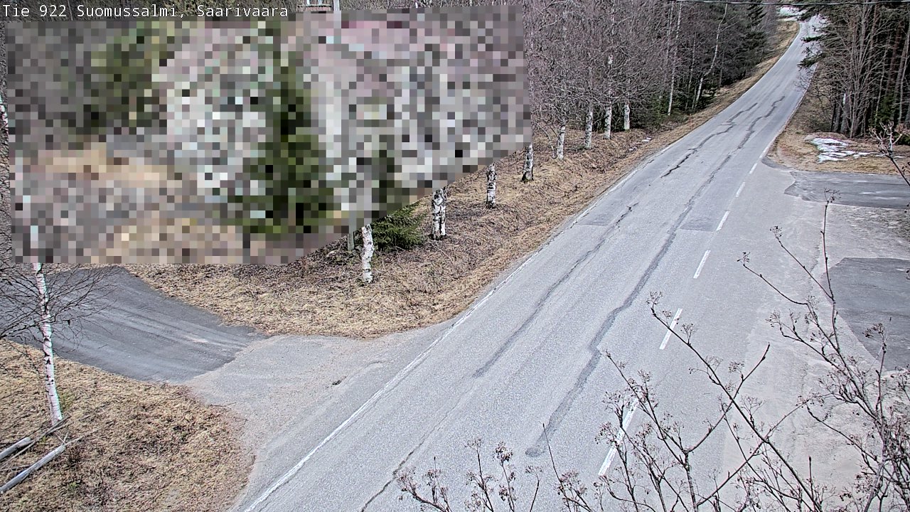 Weather Camera Image Road 950 843 Suomussalmi, Saarivaara, Suomussalmi, Kainuu