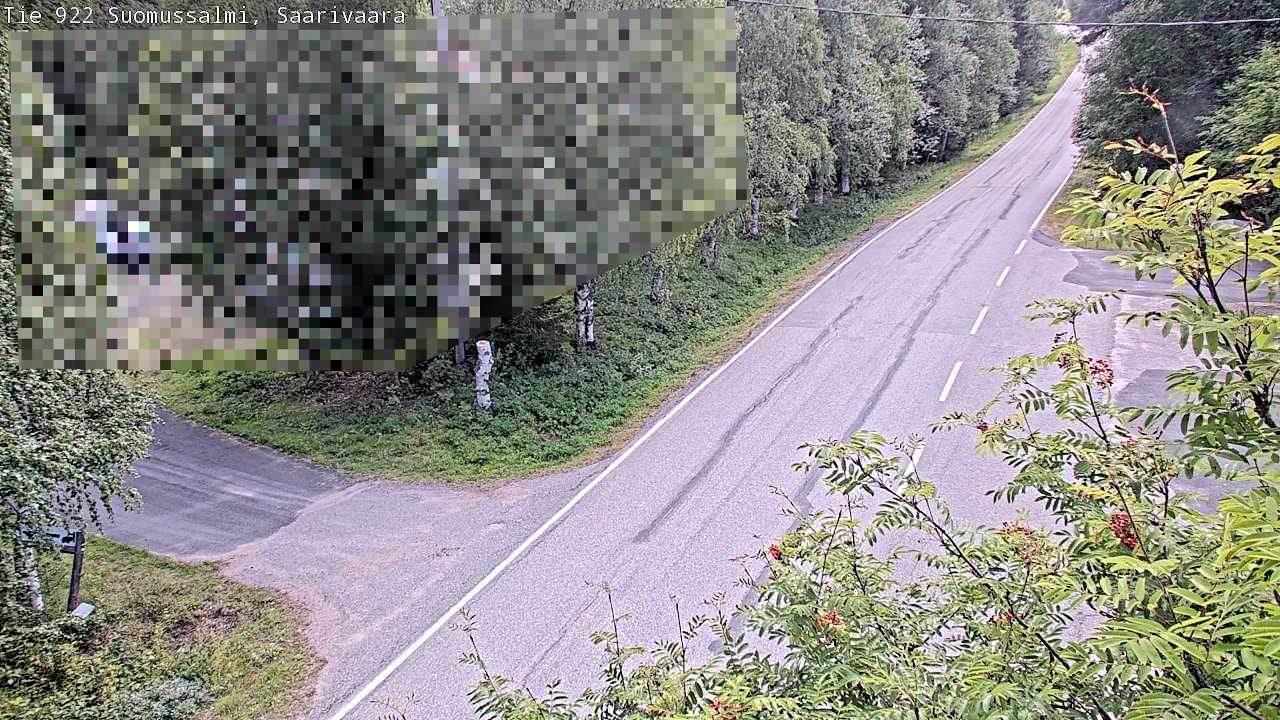 Weather Camera Image Väg 843 Suomussalmi, Saarivaara, Suomussalmi, Kainuu