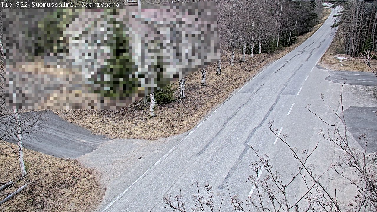 Weather Camera Image Väg 843 Suomussalmi, Saarivaara, Suomussalmi, Kainuu