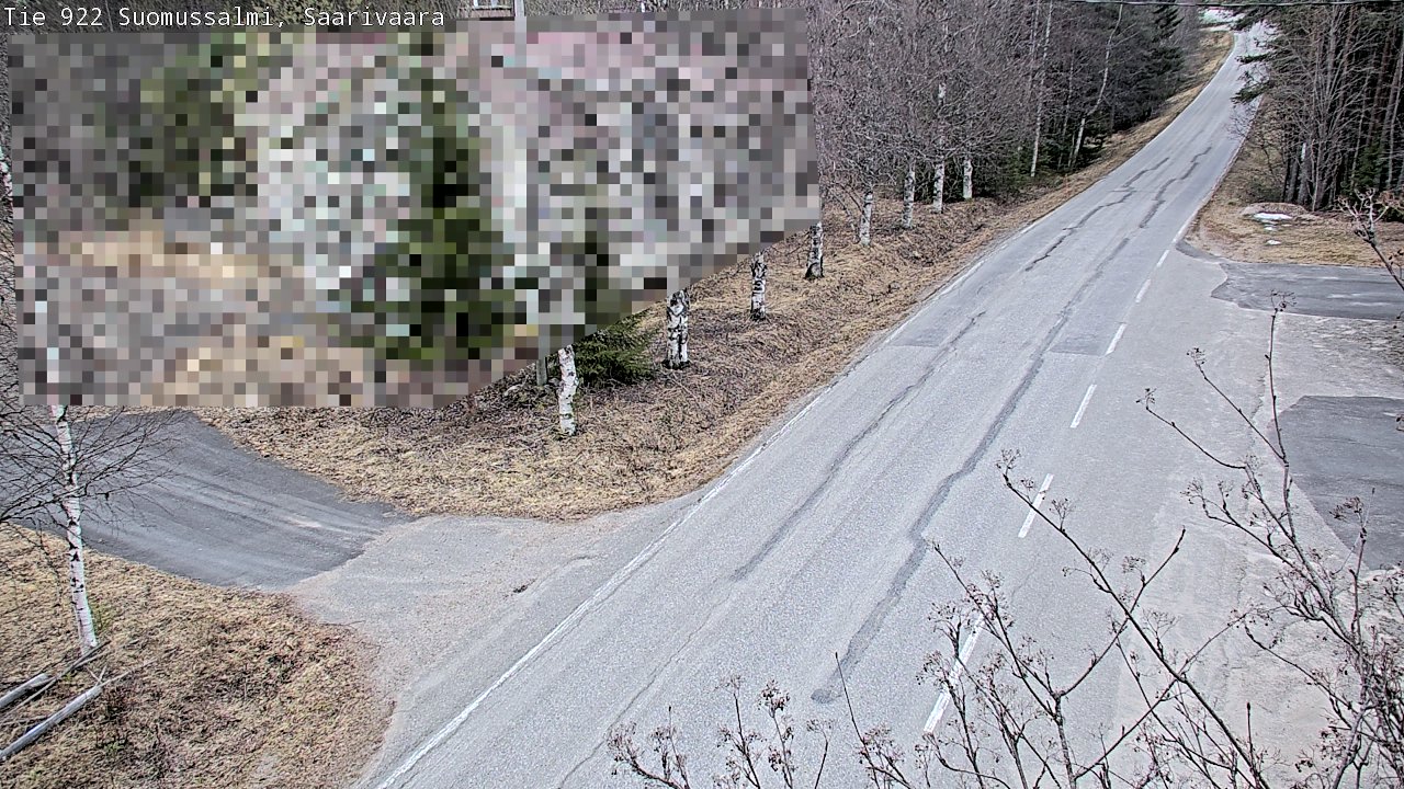 Weather Camera Image Väg 843 Suomussalmi, Saarivaara, Suomussalmi, Kainuu