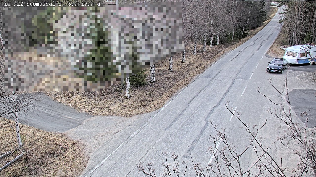 Weather Camera Image Väg 843 Suomussalmi, Saarivaara, Suomussalmi, Kainuu