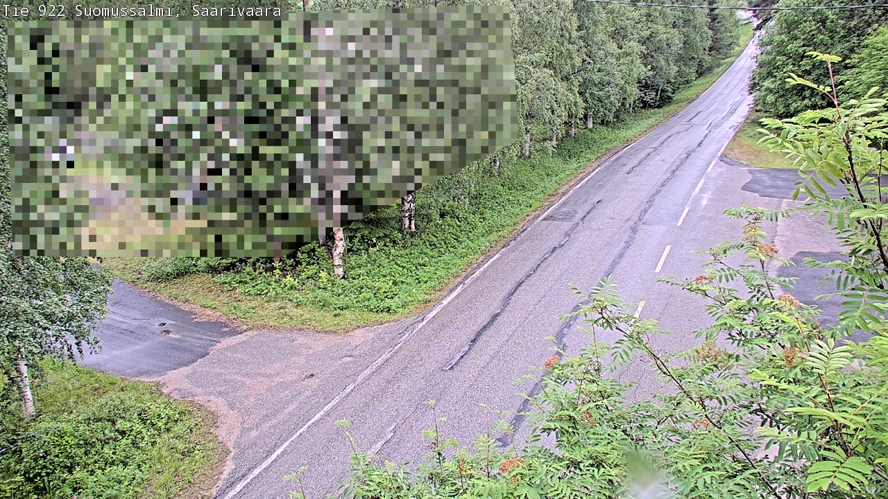 Weather Camera Image Road 950 843 Suomussalmi, Saarivaara, Suomussalmi, Kainuu