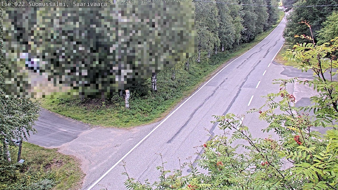 Weather Camera Image Väg 843 Suomussalmi, Saarivaara, Suomussalmi, Kainuu