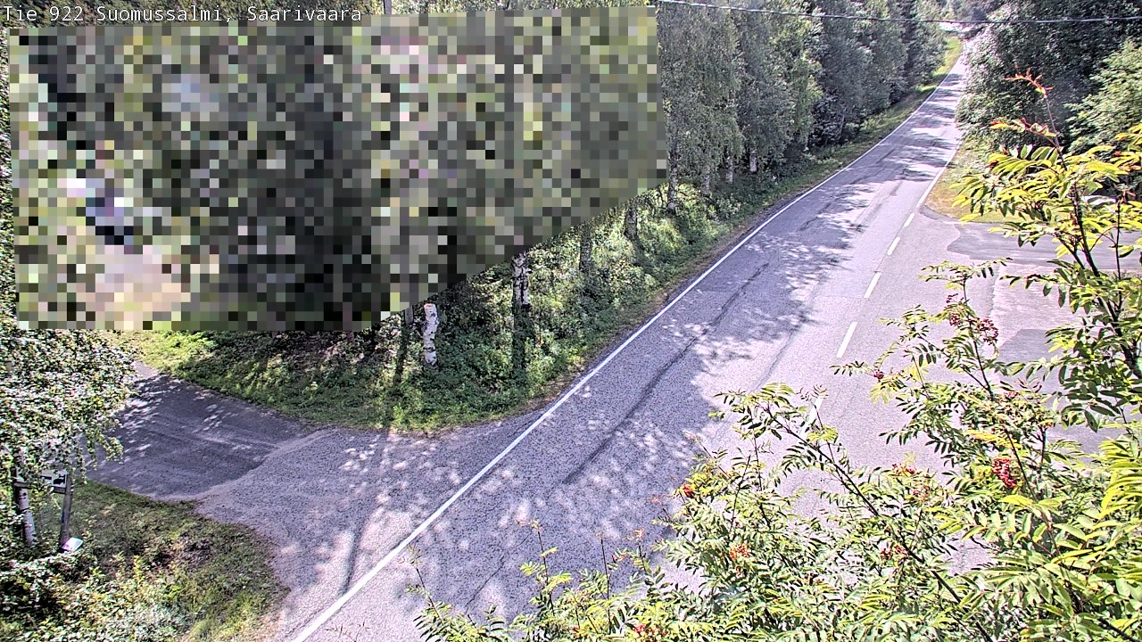 Weather Camera Image Väg 843 Suomussalmi, Saarivaara, Suomussalmi, Kainuu