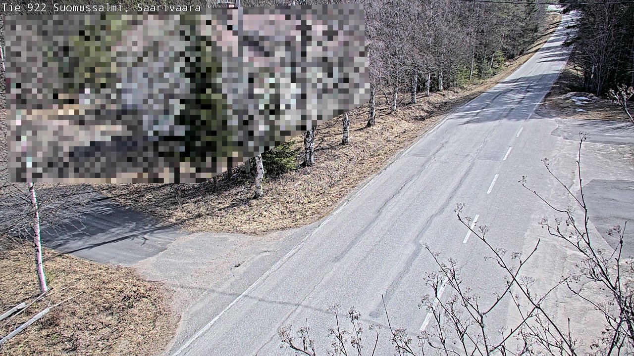 Weather Camera Image Road 950 843 Suomussalmi, Saarivaara, Suomussalmi, Kainuu