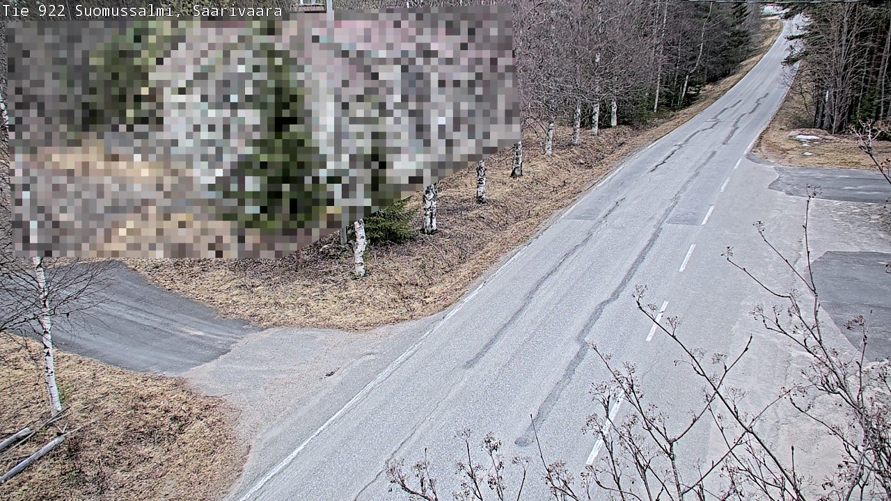 Weather Camera Image Väg 843 Suomussalmi, Saarivaara, Suomussalmi, Kainuu