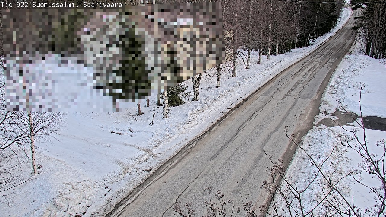 Weather Camera Image Road 950 843 Suomussalmi, Saarivaara, Suomussalmi, Kainuu