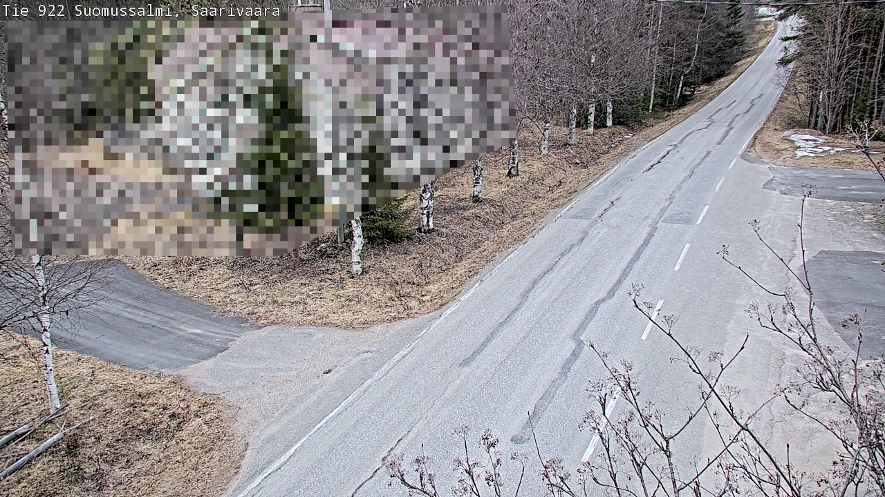 Weather Camera Image Road 950 843 Suomussalmi, Saarivaara, Suomussalmi, Kainuu