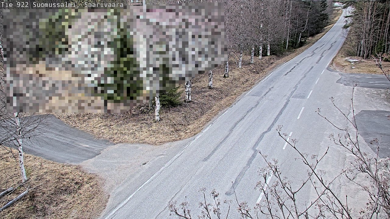 Weather Camera Image Väg 843 Suomussalmi, Saarivaara, Suomussalmi, Kainuu