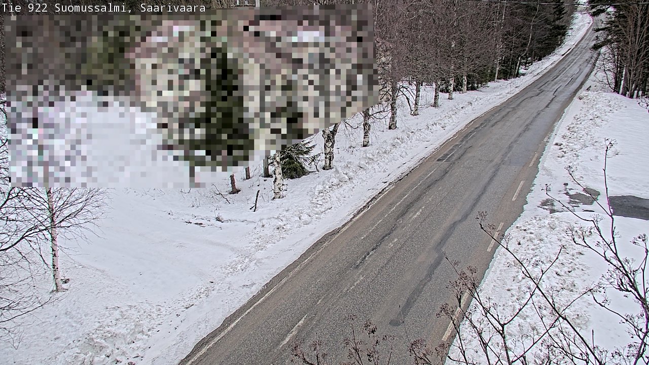 Weather Camera Image Väg 843 Suomussalmi, Saarivaara, Suomussalmi, Kainuu