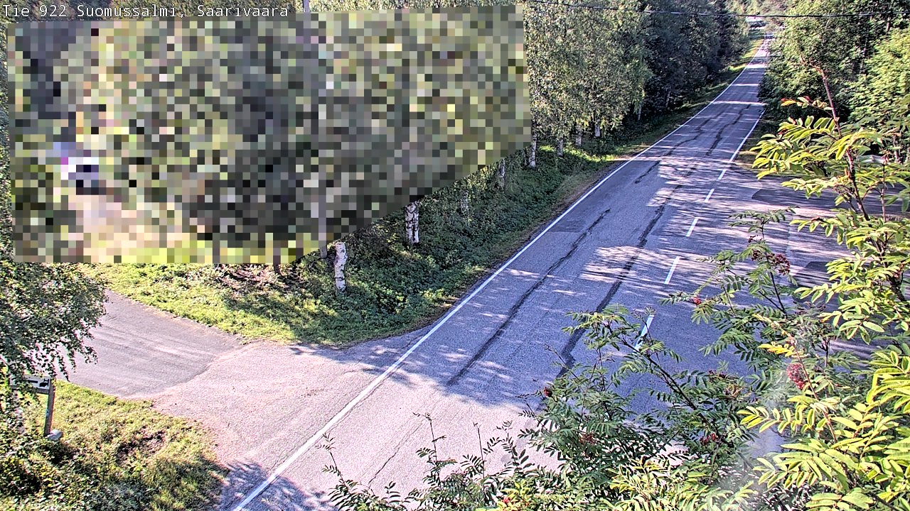 Weather Camera Image Väg 843 Suomussalmi, Saarivaara, Suomussalmi, Kainuu