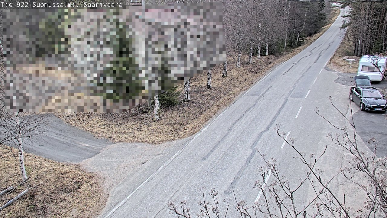 Weather Camera Image Väg 843 Suomussalmi, Saarivaara, Suomussalmi, Kainuu