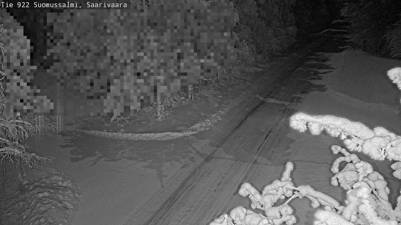Weather Camera Image Väg 843 Suomussalmi, Saarivaara, Suomussalmi, Kainuu
