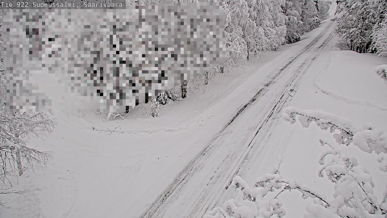 Weather Camera Image Road 950 843 Suomussalmi, Saarivaara, Suomussalmi, Kainuu