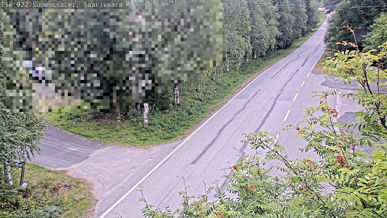 Weather Camera Image Väg 843 Suomussalmi, Saarivaara, Suomussalmi, Kainuu