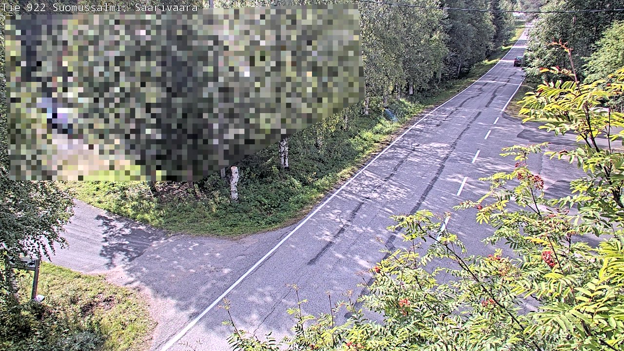 Weather Camera Image Väg 843 Suomussalmi, Saarivaara, Suomussalmi, Kainuu