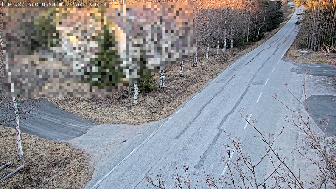 Weather Camera Image Väg 843 Suomussalmi, Saarivaara, Suomussalmi, Kainuu
