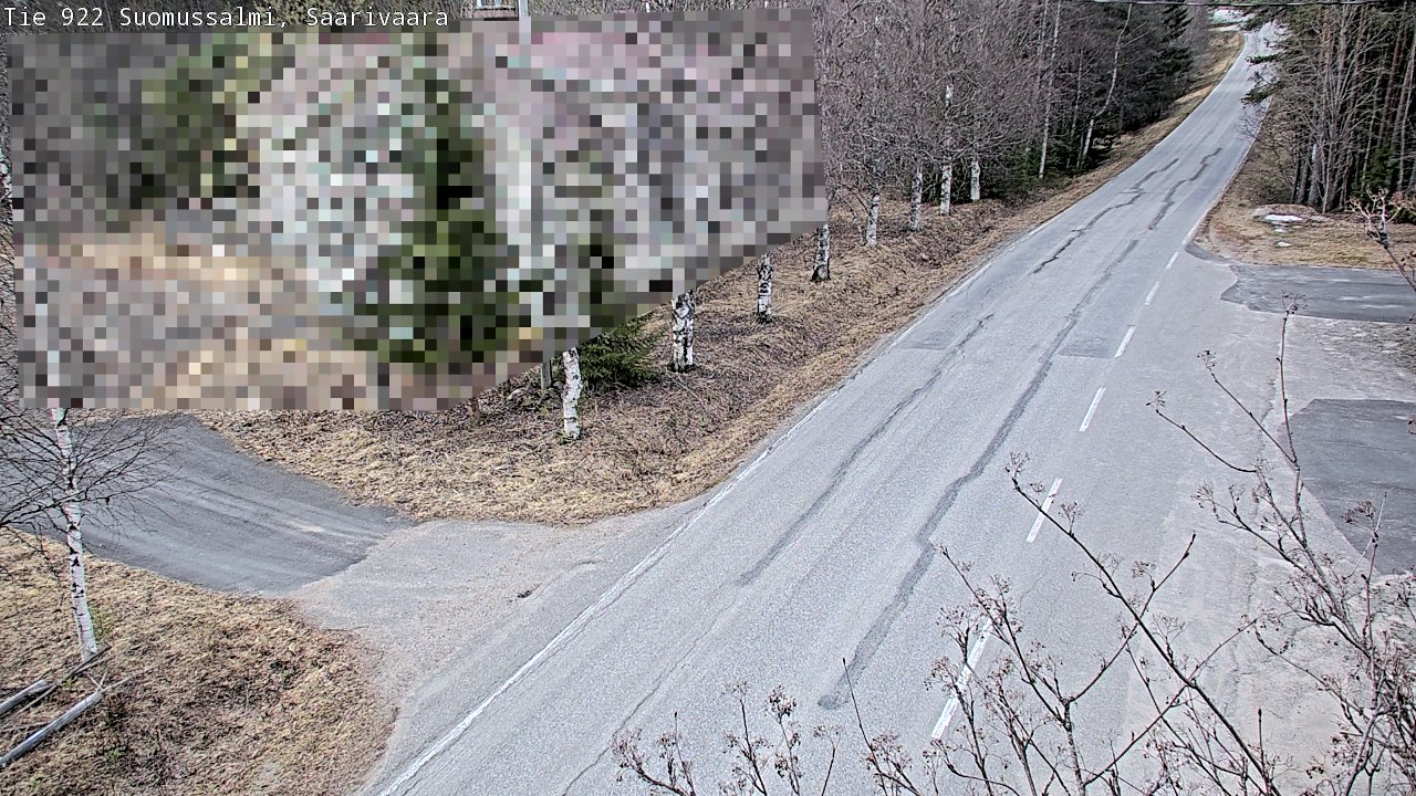 Weather Camera Image Väg 843 Suomussalmi, Saarivaara, Suomussalmi, Kainuu