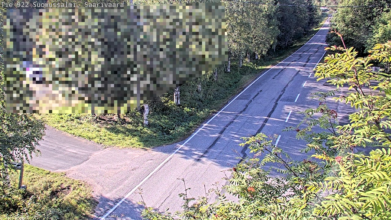 Weather Camera Image Väg 843 Suomussalmi, Saarivaara, Suomussalmi, Kainuu