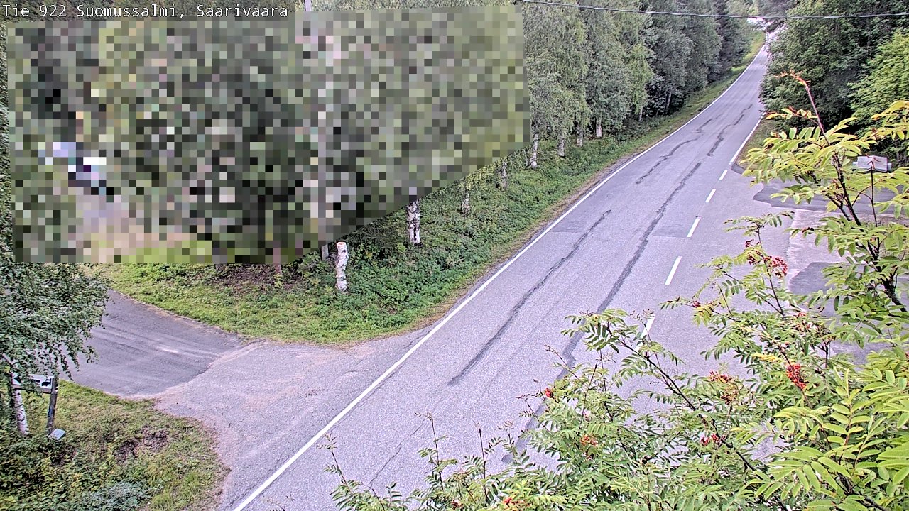 Weather Camera Image Väg 843 Suomussalmi, Saarivaara, Suomussalmi, Kainuu