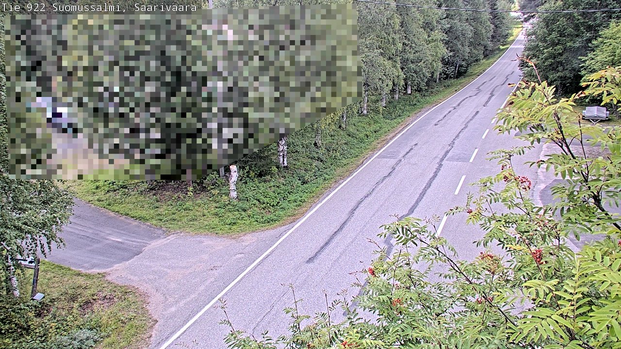 Weather Camera Image Väg 843 Suomussalmi, Saarivaara, Suomussalmi, Kainuu