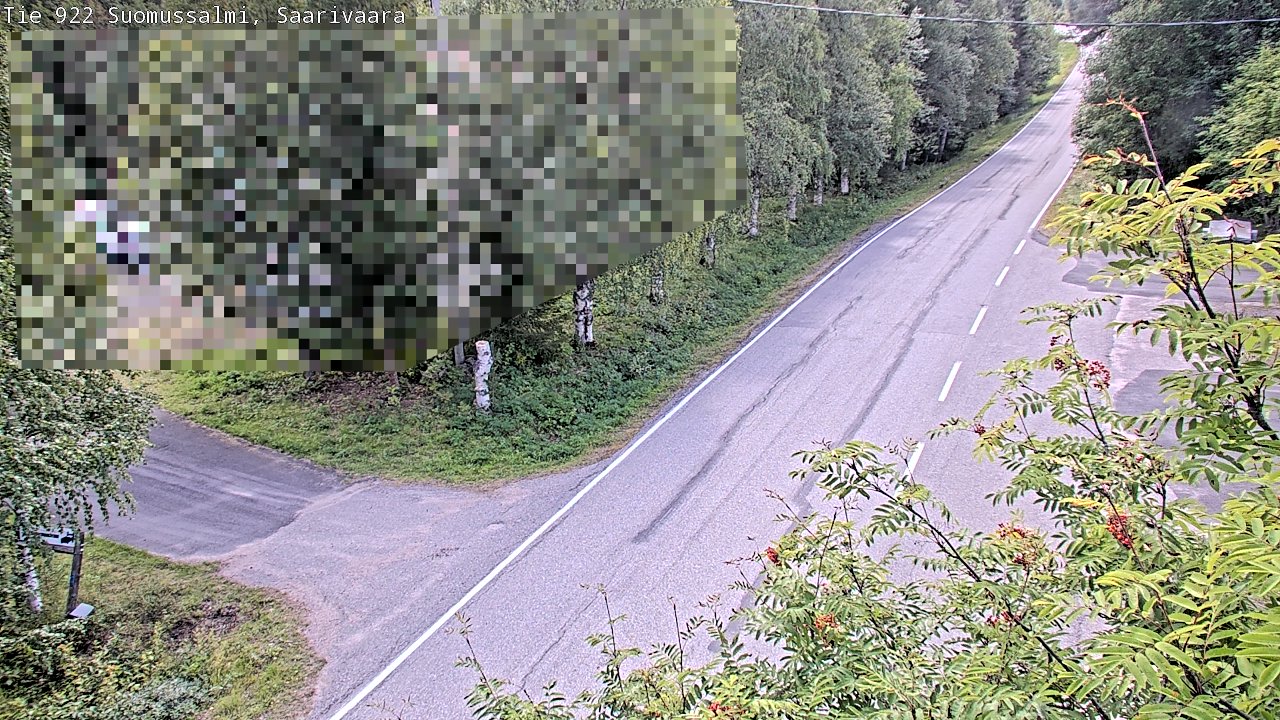 Weather Camera Image Väg 843 Suomussalmi, Saarivaara, Suomussalmi, Kainuu