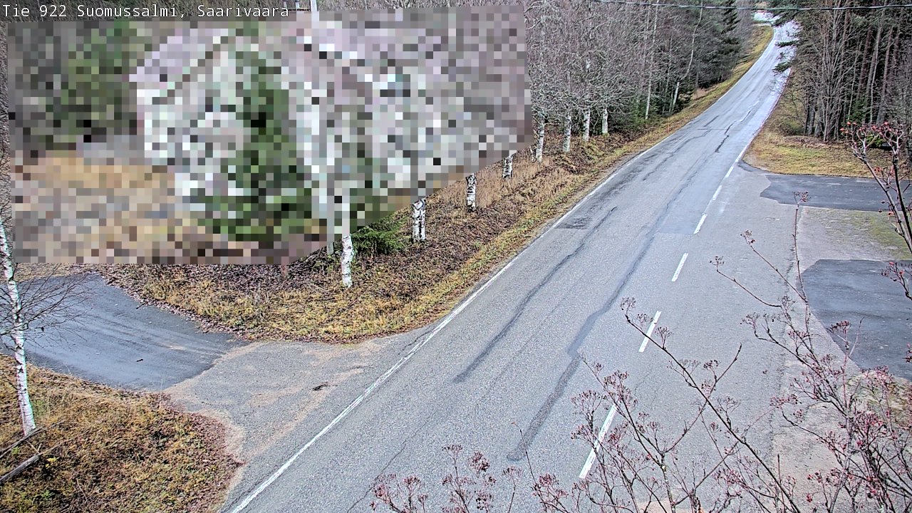 Weather Camera Image Väg 843 Suomussalmi, Saarivaara, Suomussalmi, Kainuu