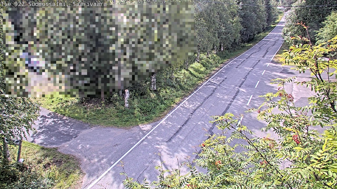 Weather Camera Image Väg 843 Suomussalmi, Saarivaara, Suomussalmi, Kainuu