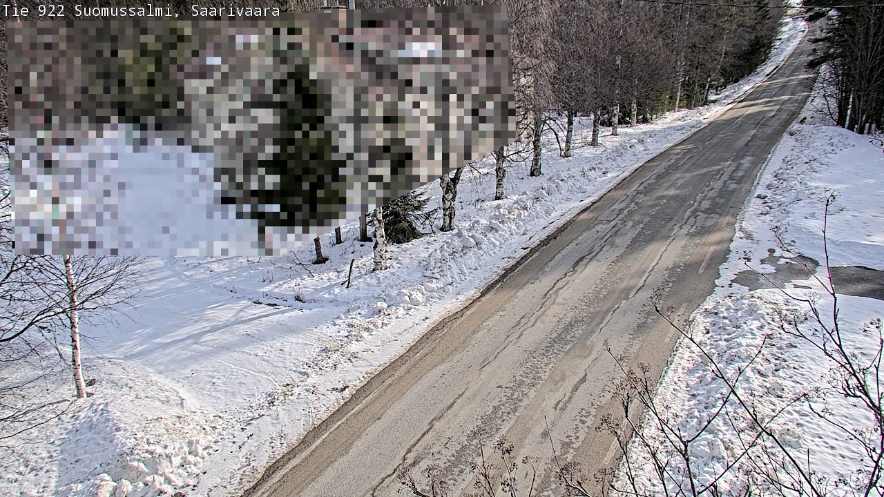 Weather Camera Image Road 950 843 Suomussalmi, Saarivaara, Suomussalmi, Kainuu