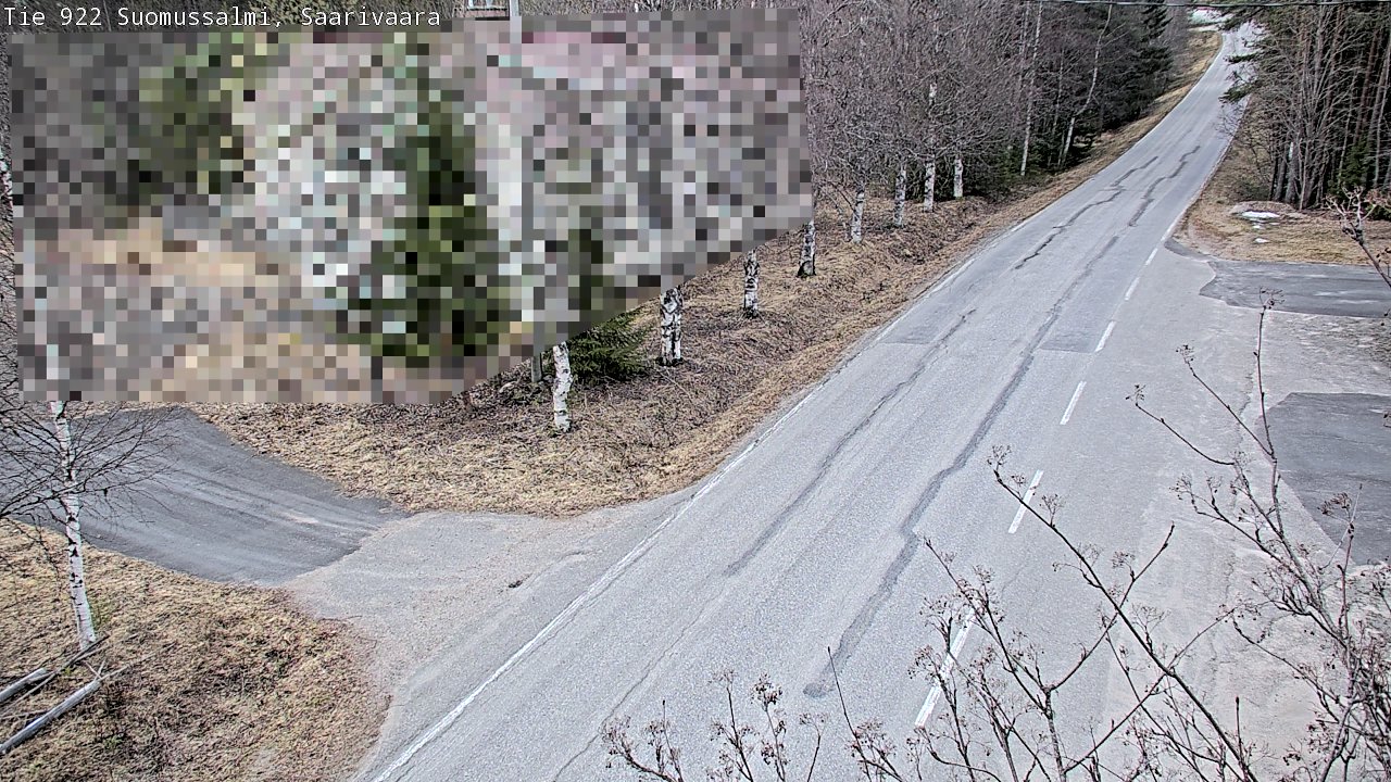 Weather Camera Image Väg 843 Suomussalmi, Saarivaara, Suomussalmi, Kainuu