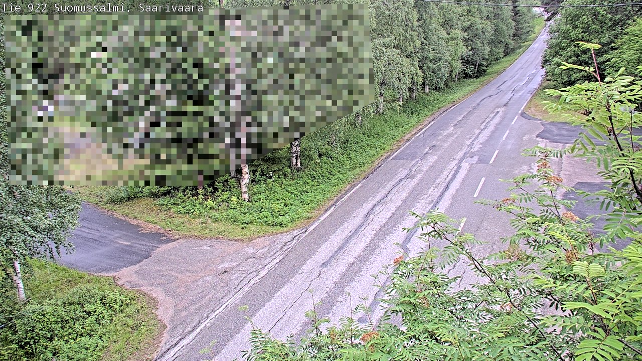 Weather Camera Image Väg 843 Suomussalmi, Saarivaara, Suomussalmi, Kainuu